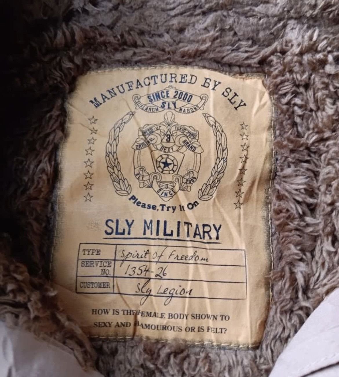 Vintage Vintage Sly Military Faux Fur Pink Jacket Size US S / EU 44-46 / 1 - 5 Thumbnail