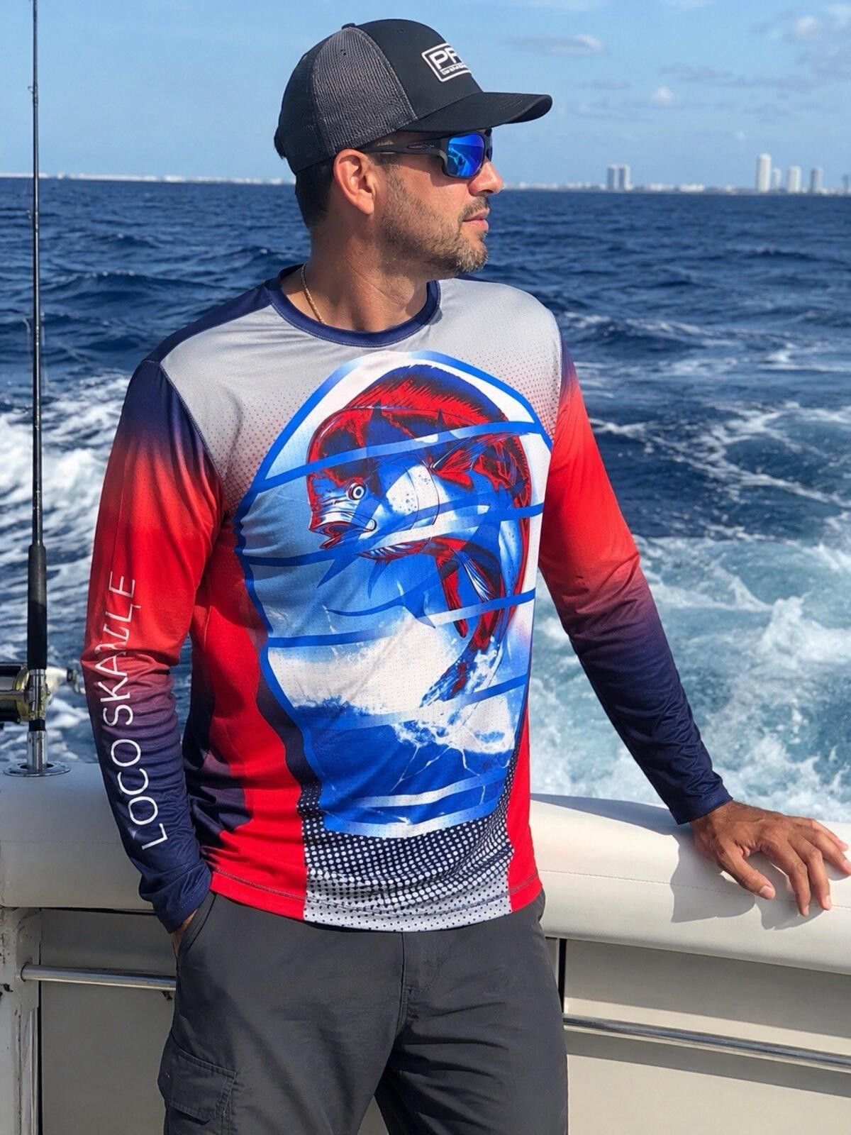 Other Men’s Loco Skaile Performance Fishing Mesh Shirt SZ M Size ONE SIZE - 1 Thumbnail