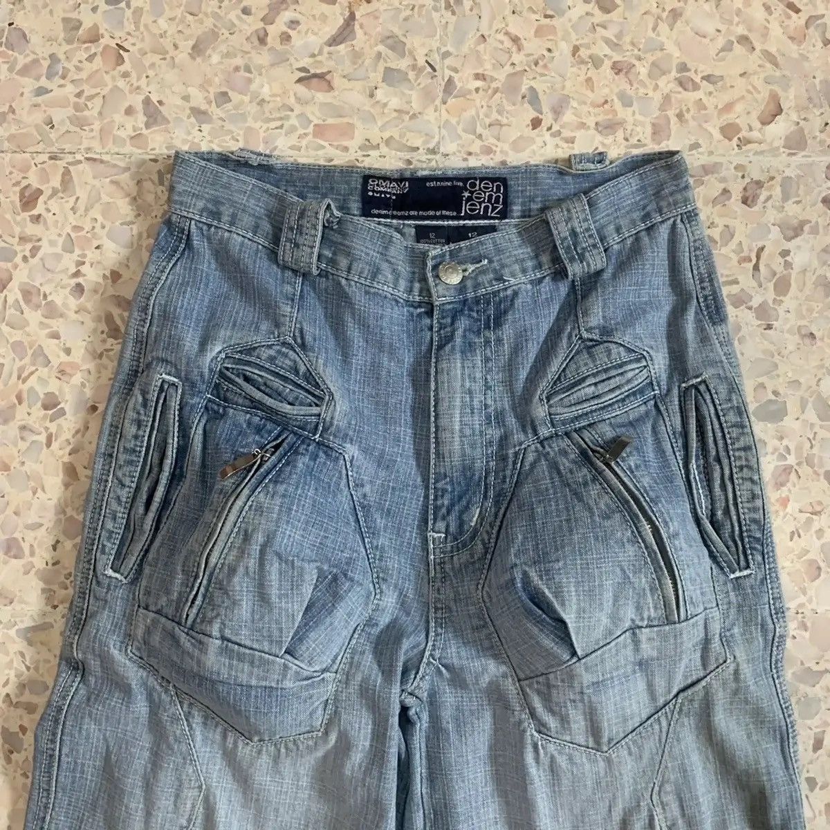 Beauty Beast OMAVI DENIM MULTI POCKET BAGGY TACTICAL TROUSERS PANTS W27 Size US 27 - 5 Thumbnail