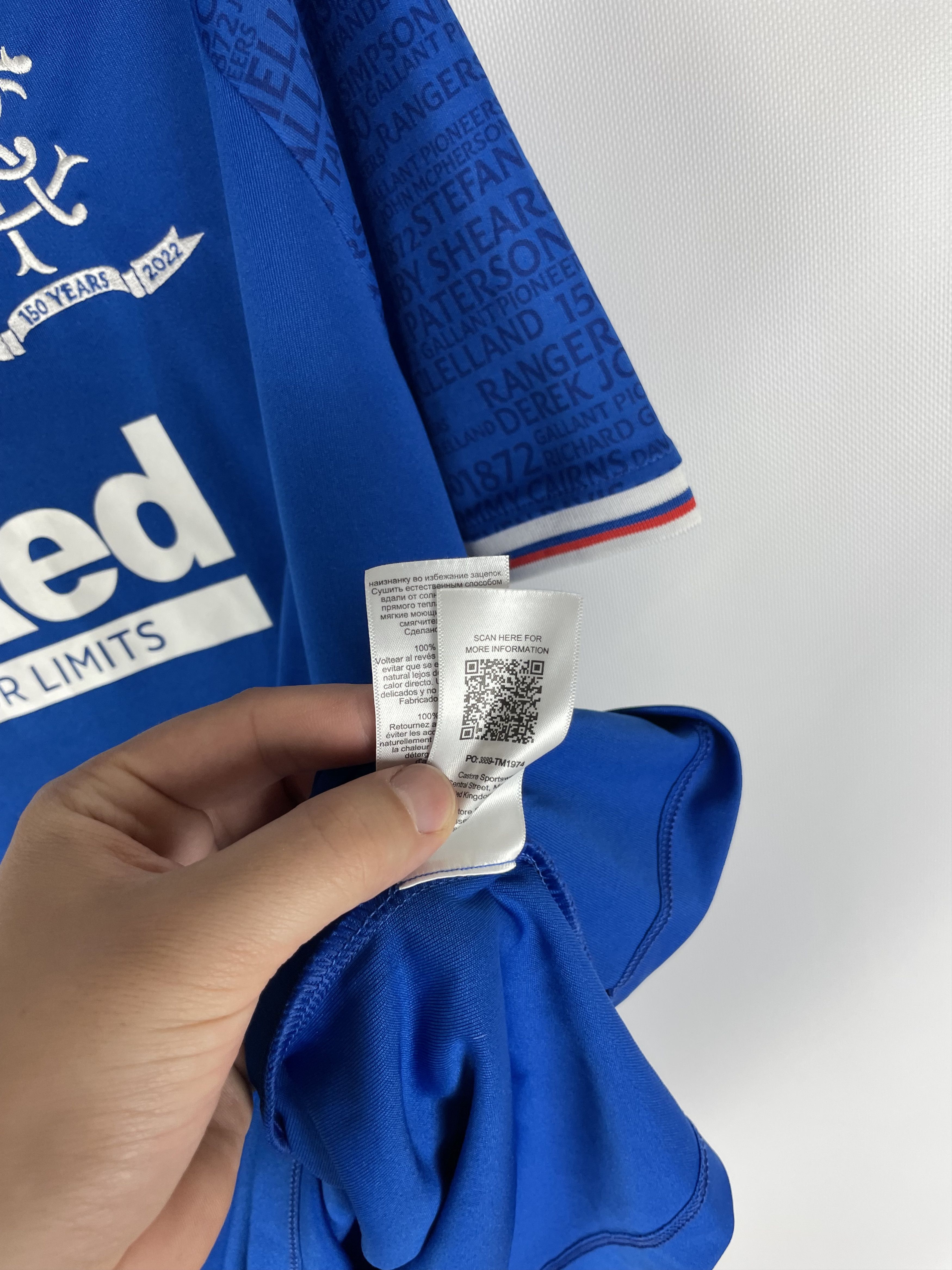 Vintage Glasgow Rangers Castore Soccer Football Jerseys Size US XL / EU 56 / 4 - 7 Thumbnail