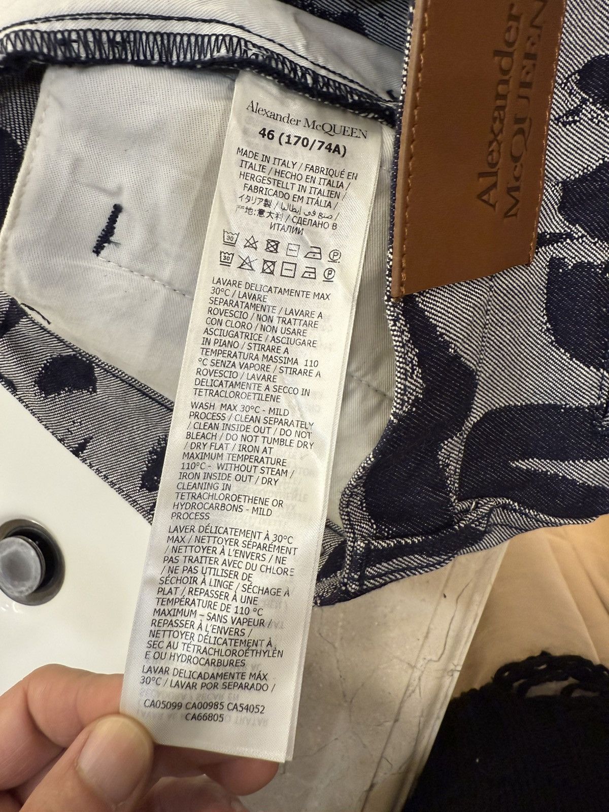 Alexander McQueen Graffati print denim shirt and shorts ，oneset size 46 Size US S / EU 44-46 / 1 - 25 Thumbnail