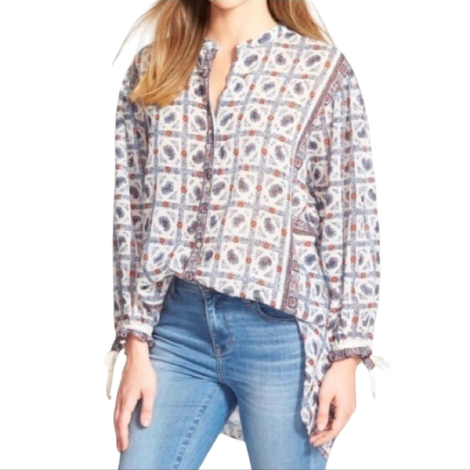 Madewell Madewell Picnic Paisley Boho print tunic top Small Size S / US 4 / IT 40 - 1 Thumbnail