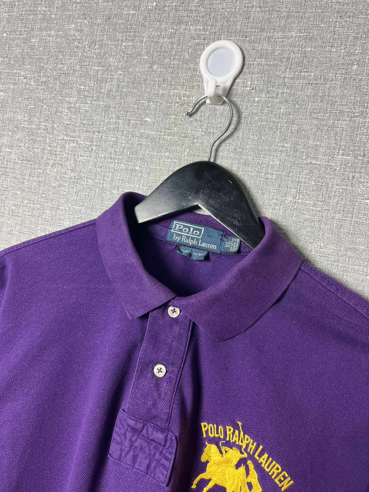 Polo Ralph Lauren Vintage Polo Ralph Lauren New York Purple Polo Long Sleeve Size US XL / EU 56 / 4 - 5 Thumbnail