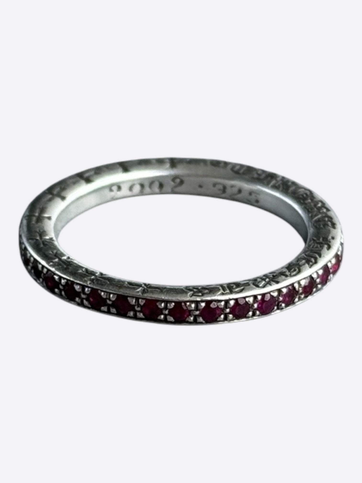 Chrome Hearts Chrome Hearts Silver & Ruby True F*cking Love Ring Size ONE SIZE - 2 Thumbnail