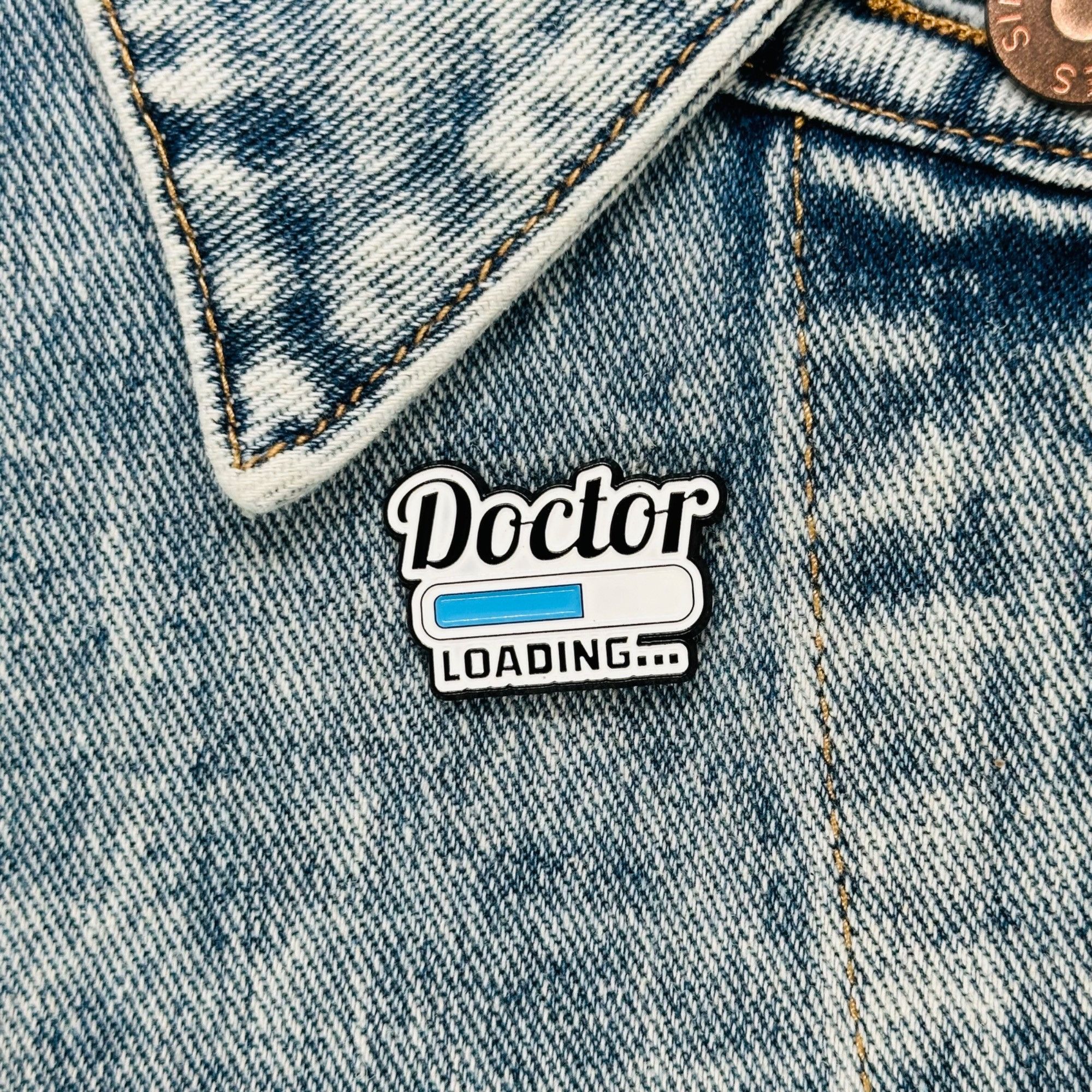 Other New Oz Enamel Pin Doctor Loading Medical Themed Brooch White Size ONE SIZE - 4 Thumbnail