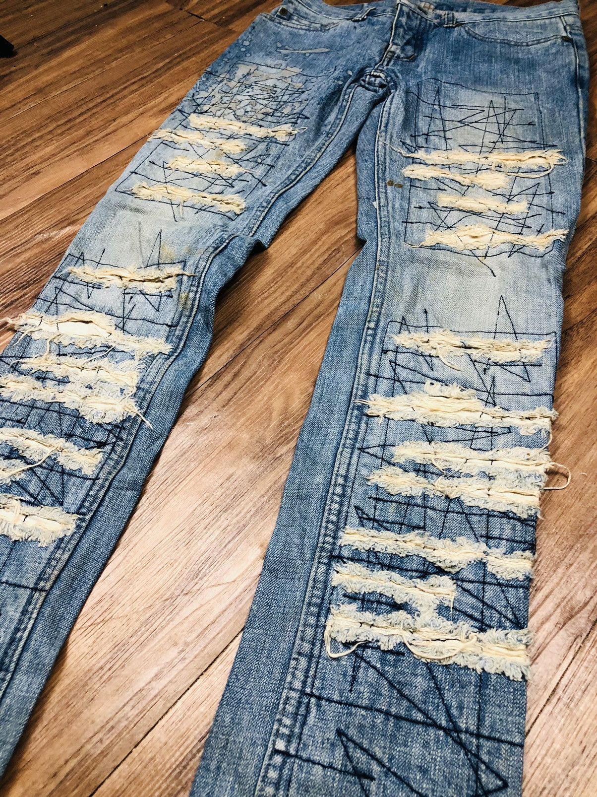 Hysteric Glamour Hysteric Glamour Distressed Denim (33) Size US 28 / EU 44 - 9 Thumbnail