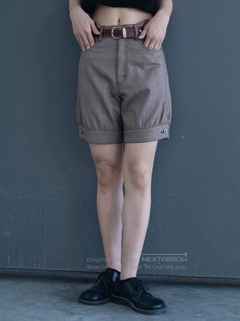 Junya Watanabe Junya Watanabe size S Brown welted shorts Size 23" - 3 Thumbnail