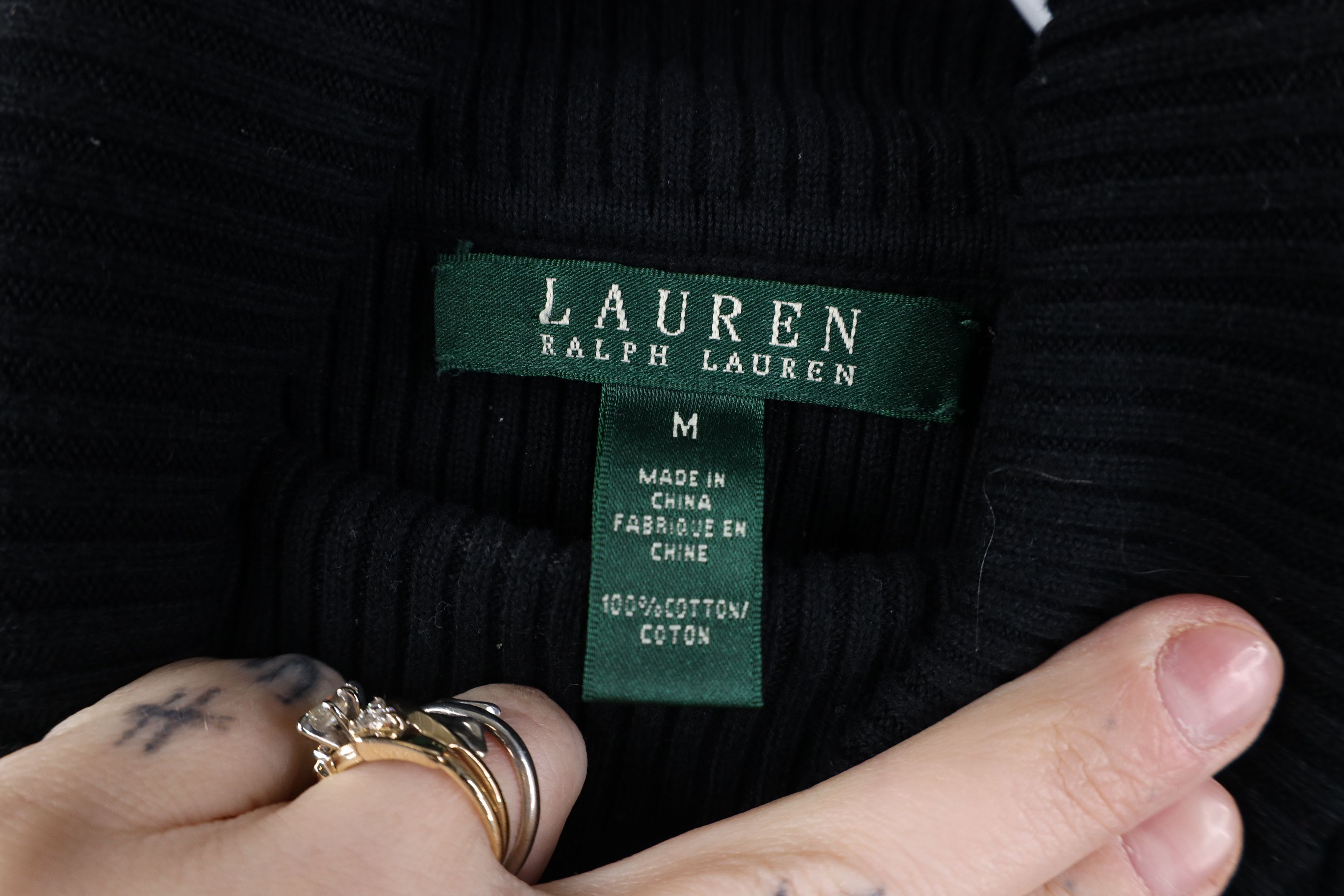 Polo Ralph Lauren Vintage 90s Ralph Lauren Knit Military Turtleneck Sweater Size M / US 6-8 / IT 42-44 - 9 Thumbnail