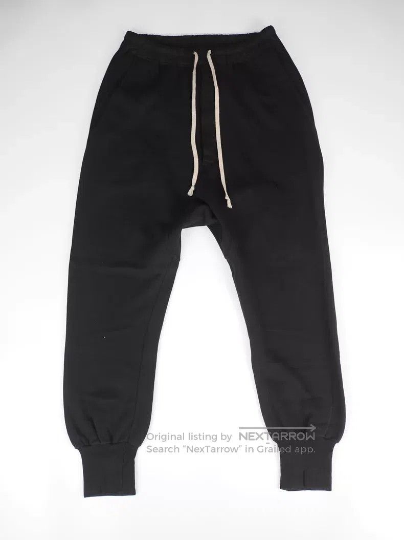 Rick Owens RICK OWENS size M Black Drawstring Low Rise Pants Size US 27 - 1 Thumbnail