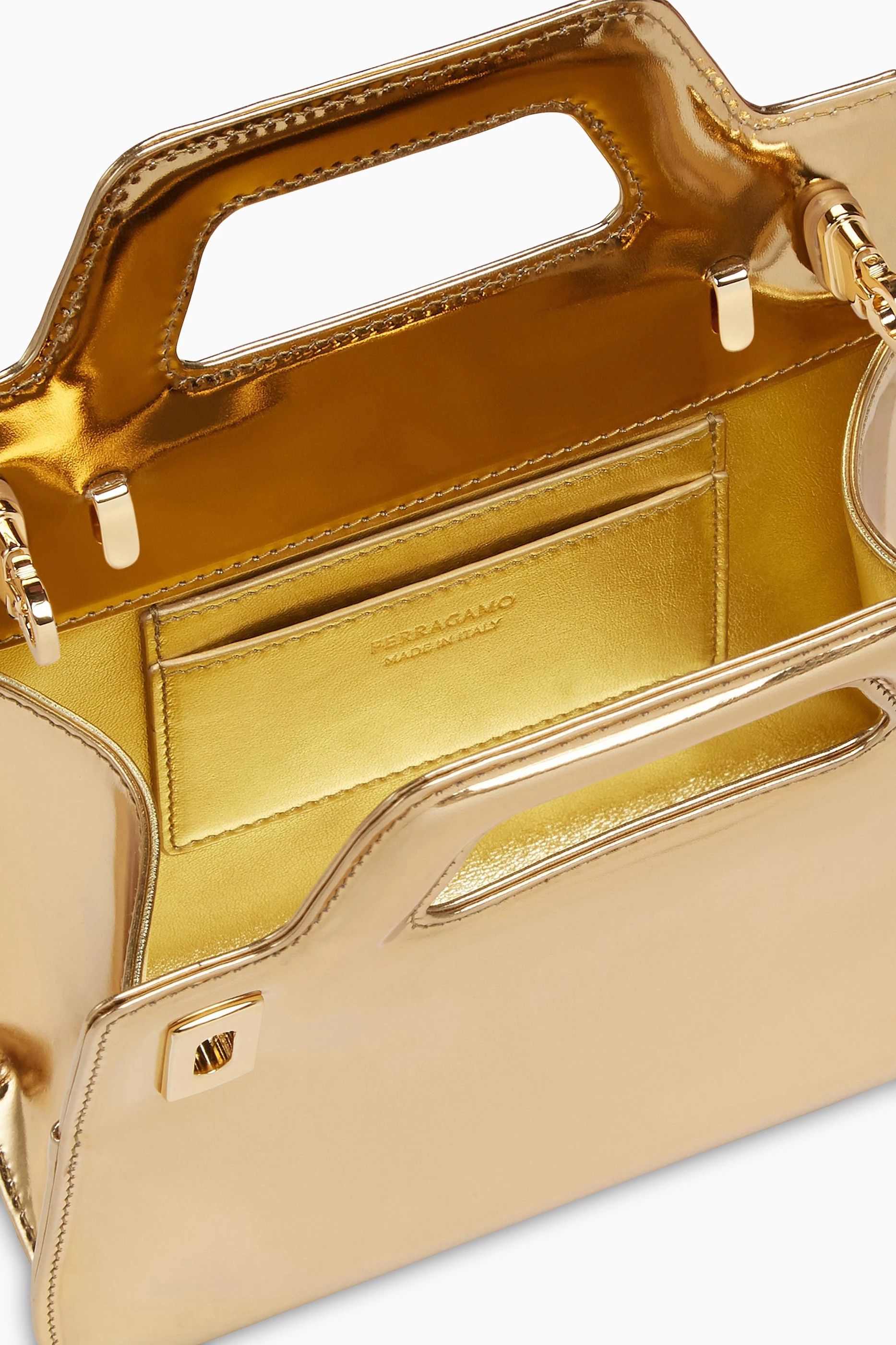 Salvatore Ferragamo o1s1rm0924 Size: OS / Wanda Mini Bag in Golden Size ONE SIZE - 4 Thumbnail