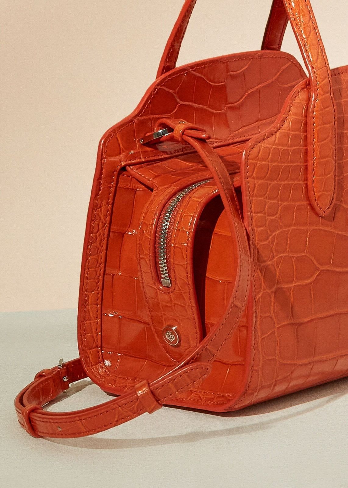 Loro Piana o1srvl11e0924 Size: / OS Alligator Skin Mini Bag in Orange Size ONE SIZE - 7 Thumbnail