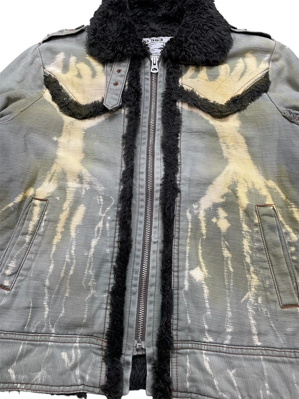 20471120 2000s MISS 503 GOA STYLE Avant-Garde FAUXFUR JACKET Size US M / EU 48-50 / 2 - 6 Thumbnail
