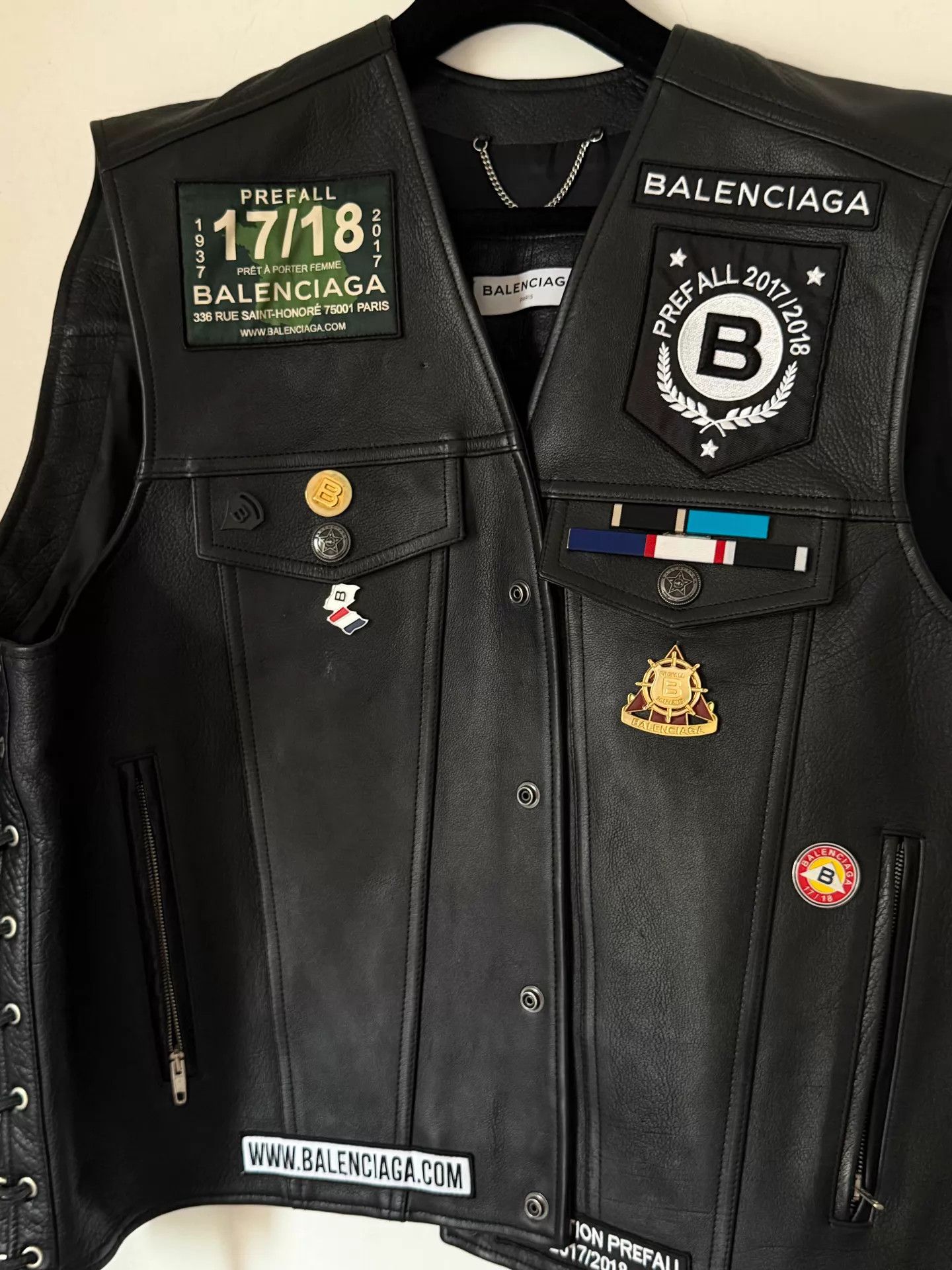 Balenciaga Balenciaga Rare Archive Leather Vest Size 34 Size US XXS / EU 40 - 3 Thumbnail