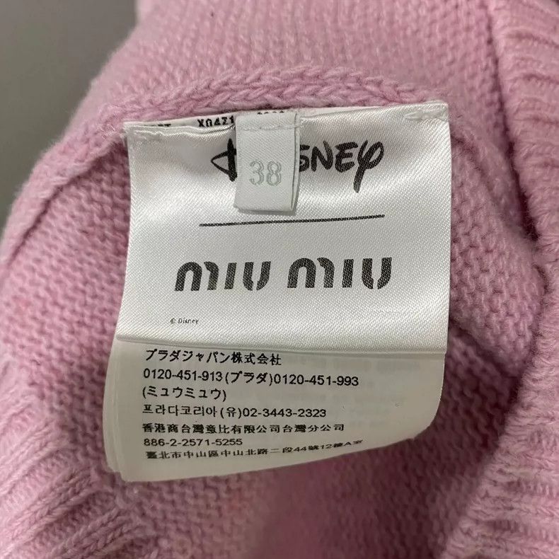 Miu Miu Pink Knit Sweater with Deer Design-2506 Size M / US 6-8 / IT 42-44 - 4 Thumbnail