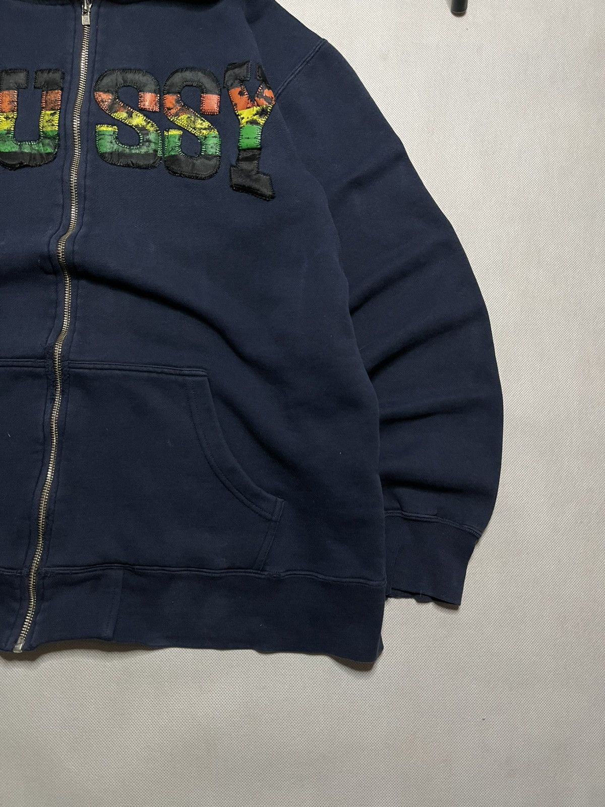 Stussy ‼️Vintage 90s Stussy Rasta Zip Hoodie + Stussy Rasta Scarf ‼️ Size US L / EU 52-54 / 3 - 5 Thumbnail