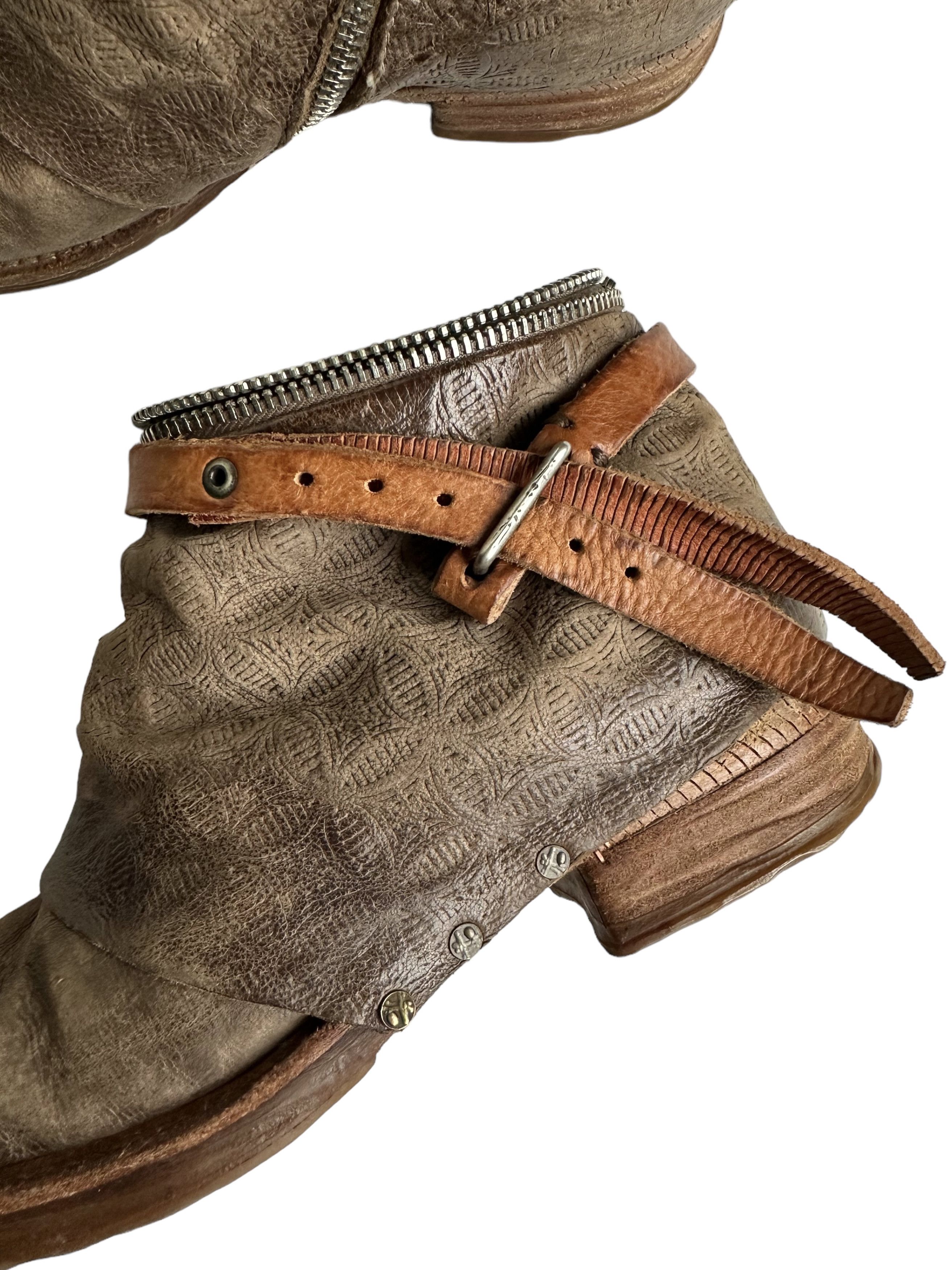 A.S.98 Airstep A.S. 98 Distressed Zip Boots EU39/US8 Size US 9 / IT 39 - 7 Thumbnail