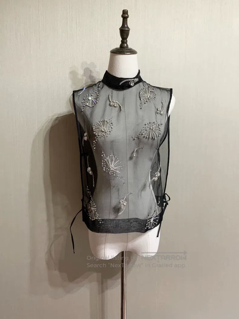 Dries Van Noten Dries Van Noten Runway-Exclusive Heavy-Detailed Beaded Sil Size M / US 6-8 / IT 42-44 - 5 Thumbnail