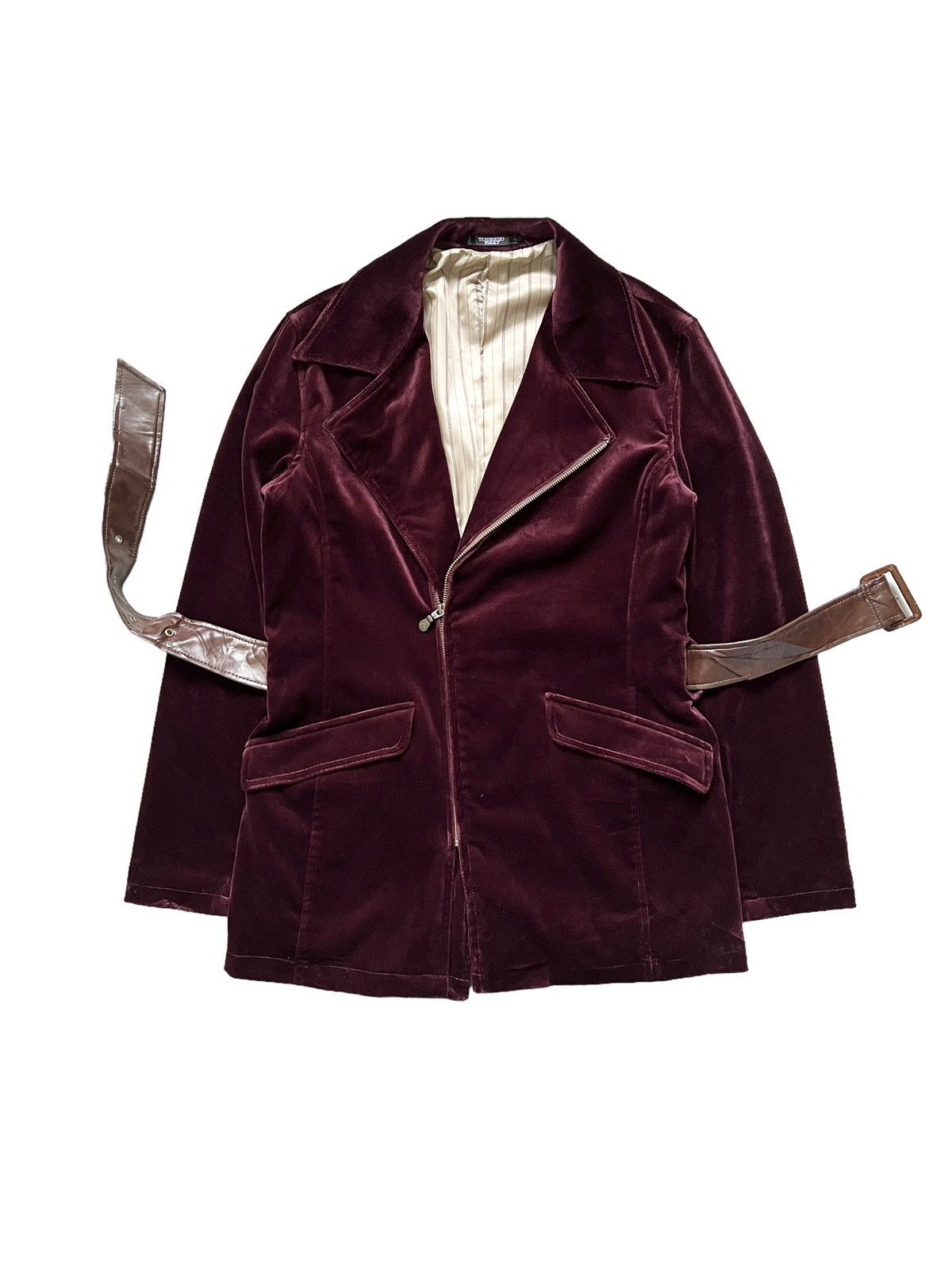 Tornado Mart 1990 Tornado Mart Double Collar Velvet Zipper Jacket Size US M / EU 48-50 / 2 - 9 Thumbnail