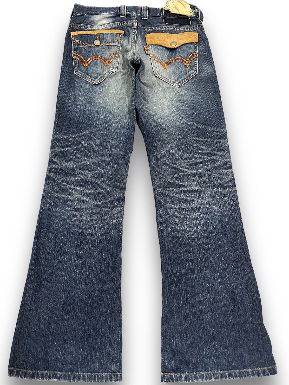 Edwin × Japanese Brand Vintage Edwin EXV Flare Denim Size US 33 - 5 Thumbnail
