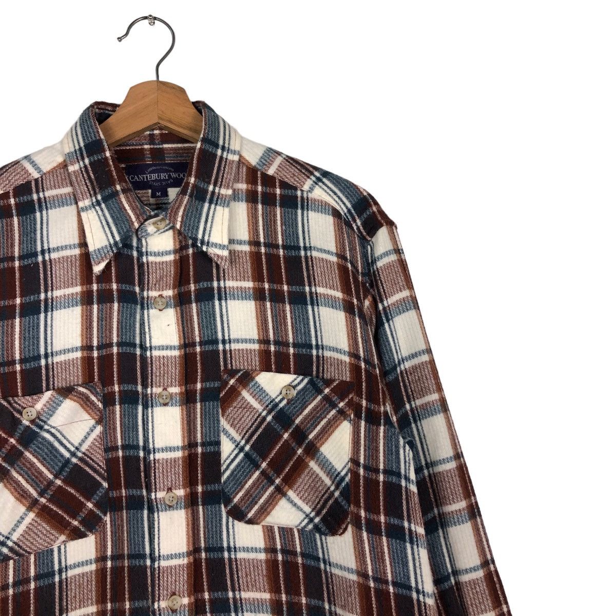 Japanese Brand 🔥Vintage Flannel Shirt Chore Jacket Canterbury Wood Tartan Size US M / EU 48-50 / 2 - 6 Thumbnail