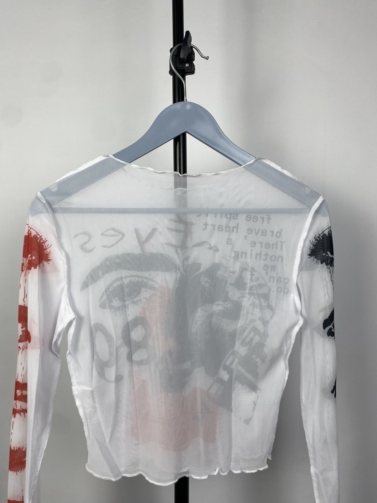 Designer × Japanese Brand Save The Queen Jean Paul Gaultier Style Mesh Top Blouses Size M / US 6-8 / IT 42-44 - 7 Thumbnail