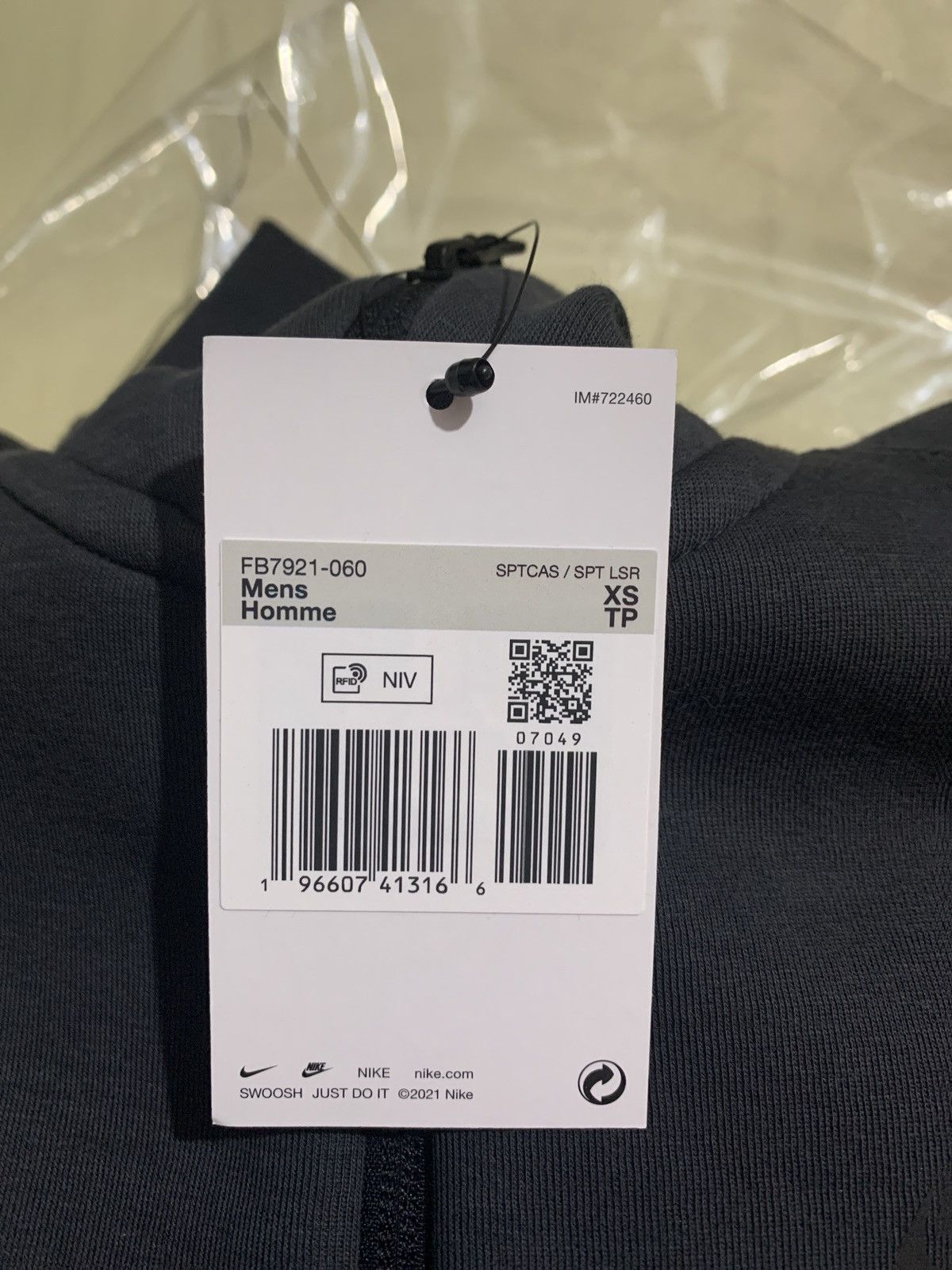 Nike Nike Anthracite Tech Fleece Jacket Size US XS / EU 42 / 0 - 8 Thumbnail
