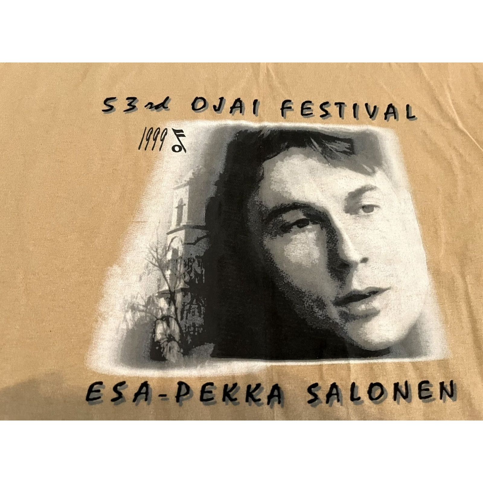 Vintage VINTAGE Esa-Pekka Salone Shirt 1999 53rd Ojai Festival Adult Large Shirt Mens Brown Cotton 90s California Music T-Shirt Size US L / EU 52-54 / 3 - 2 Thumbnail