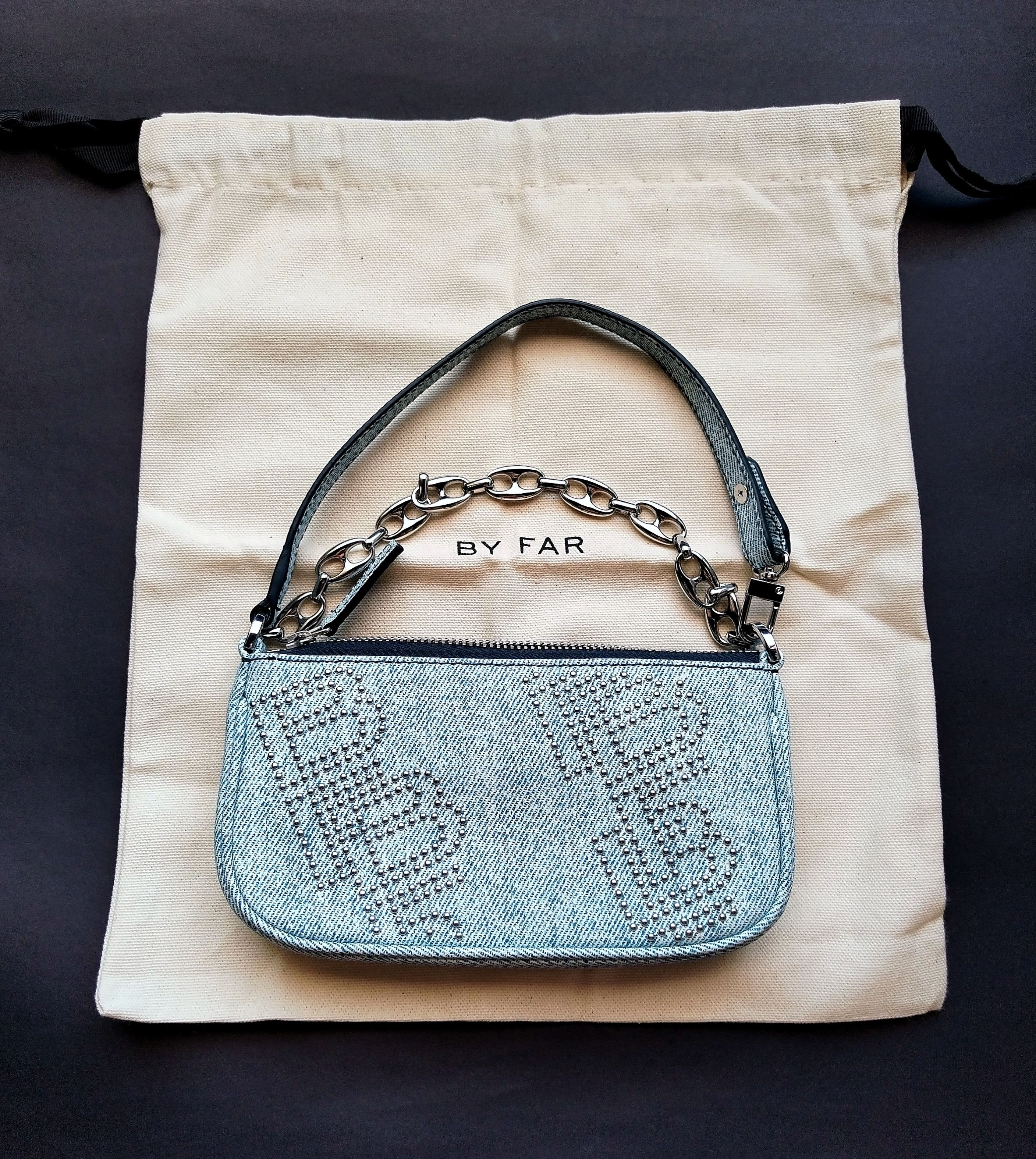By Far 'Rachel mini' denim print bag Size ONE SIZE - 3 Thumbnail