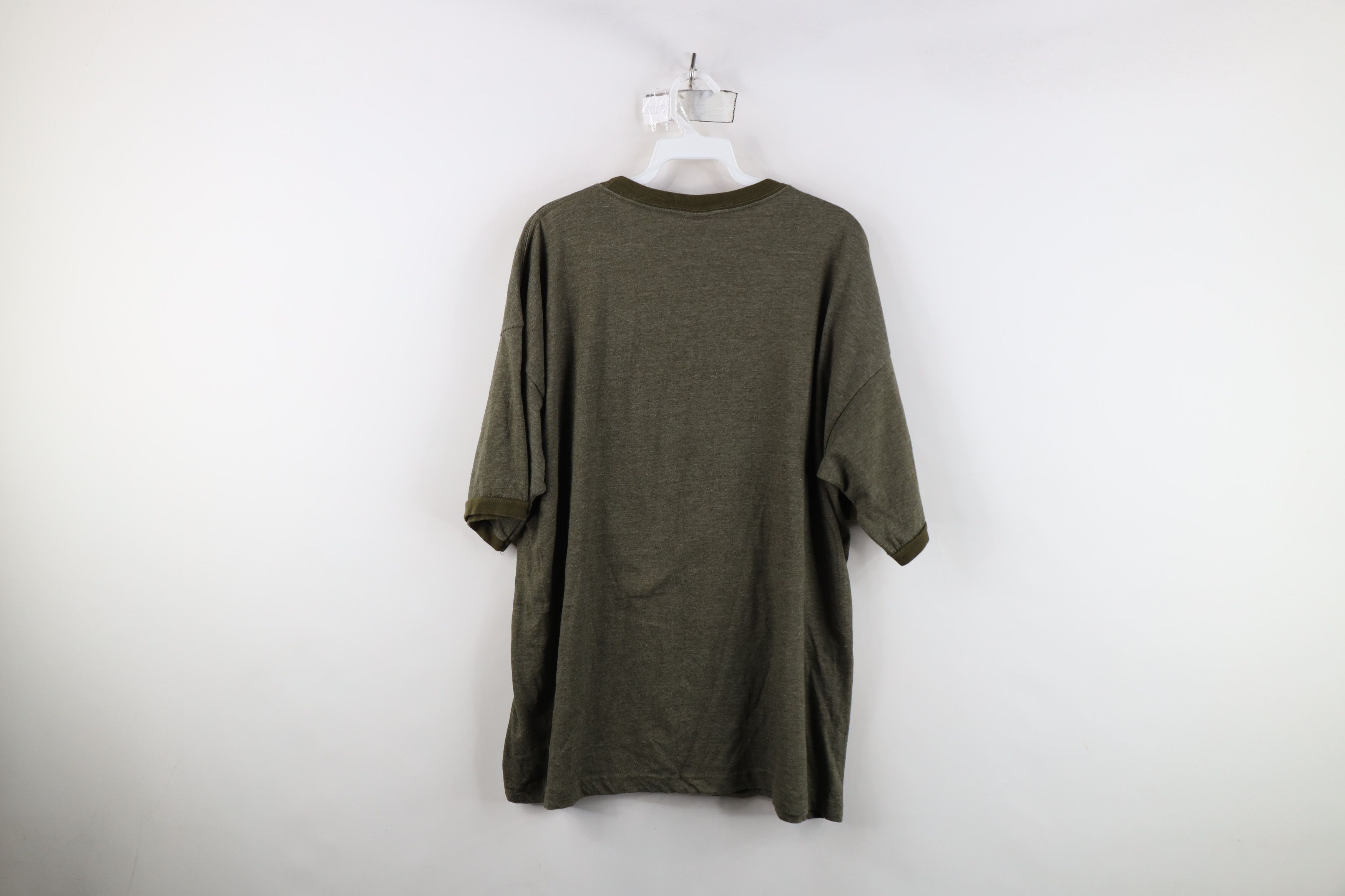 Vintage Vintage Y2K 2004 4077th Episode Ringer T-Shirt Heather Green Size US XL / EU 56 / 4 - 11 Thumbnail
