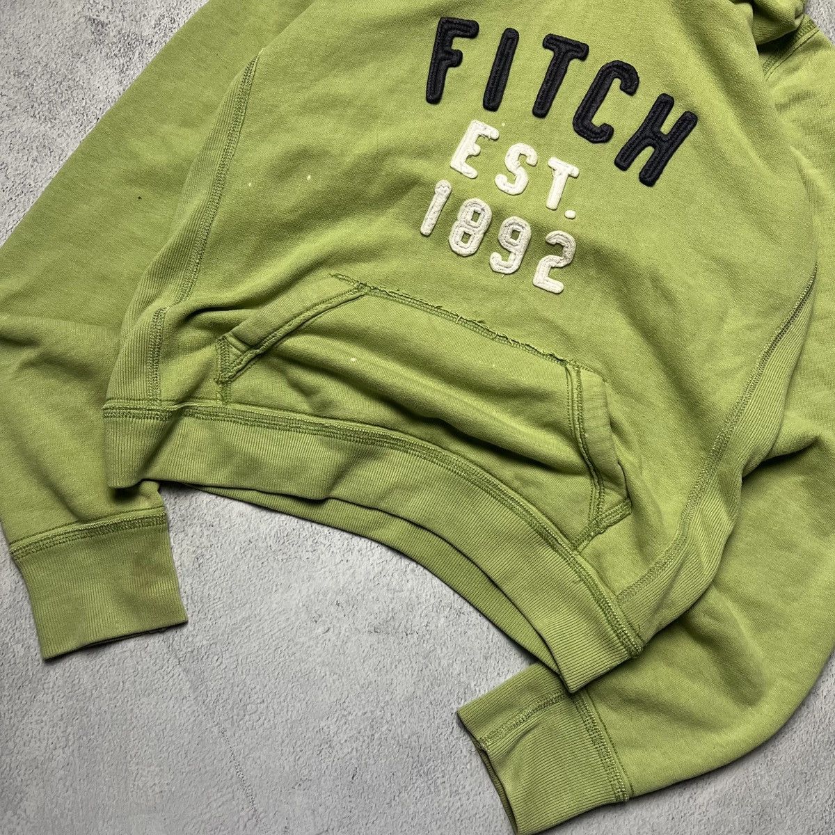 Abercrombie & Fitch × Vintage Vintage Abercrombie&Fitch Faux fur hoodie ifsixwasnine style Size M / US 6-8 / IT 42-44 - 4 Thumbnail