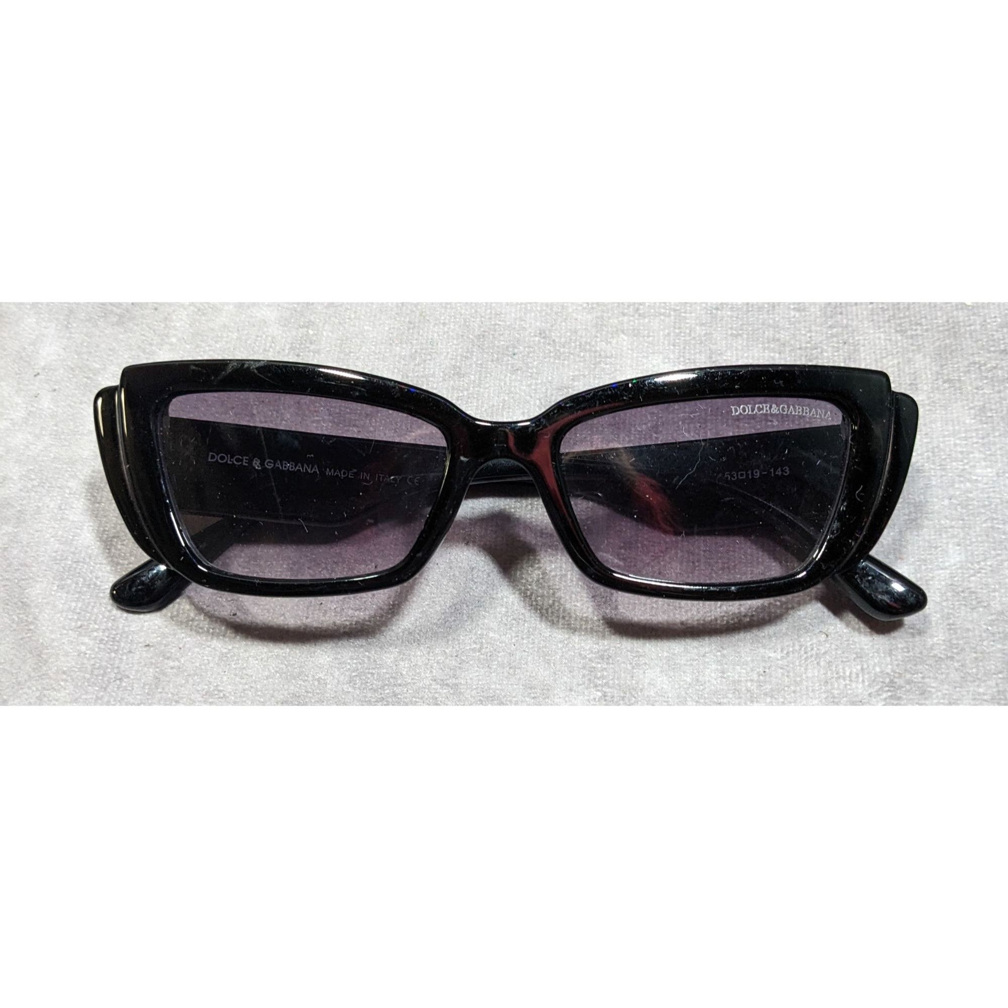 Dolce & Gabbana Dolce & Gabbana 2092 Black Retro Cateye Sunglasses Made In I Size ONE SIZE - 3 Thumbnail