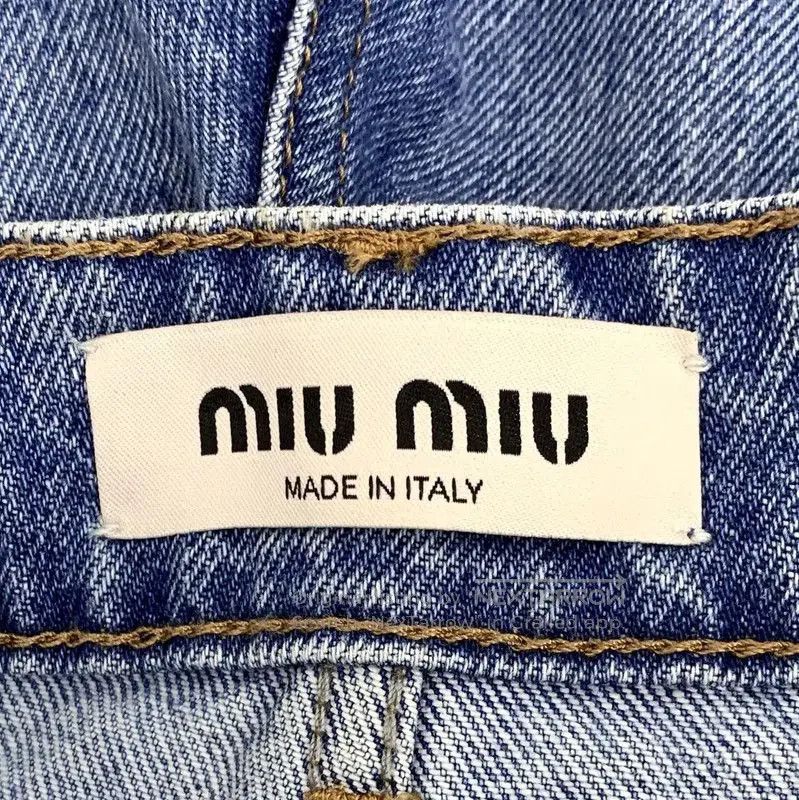 Miu Miu Miu Miu Blue Cotton Women's Denim Pants . Size 28" / US 6 / IT 42 - 6 Thumbnail