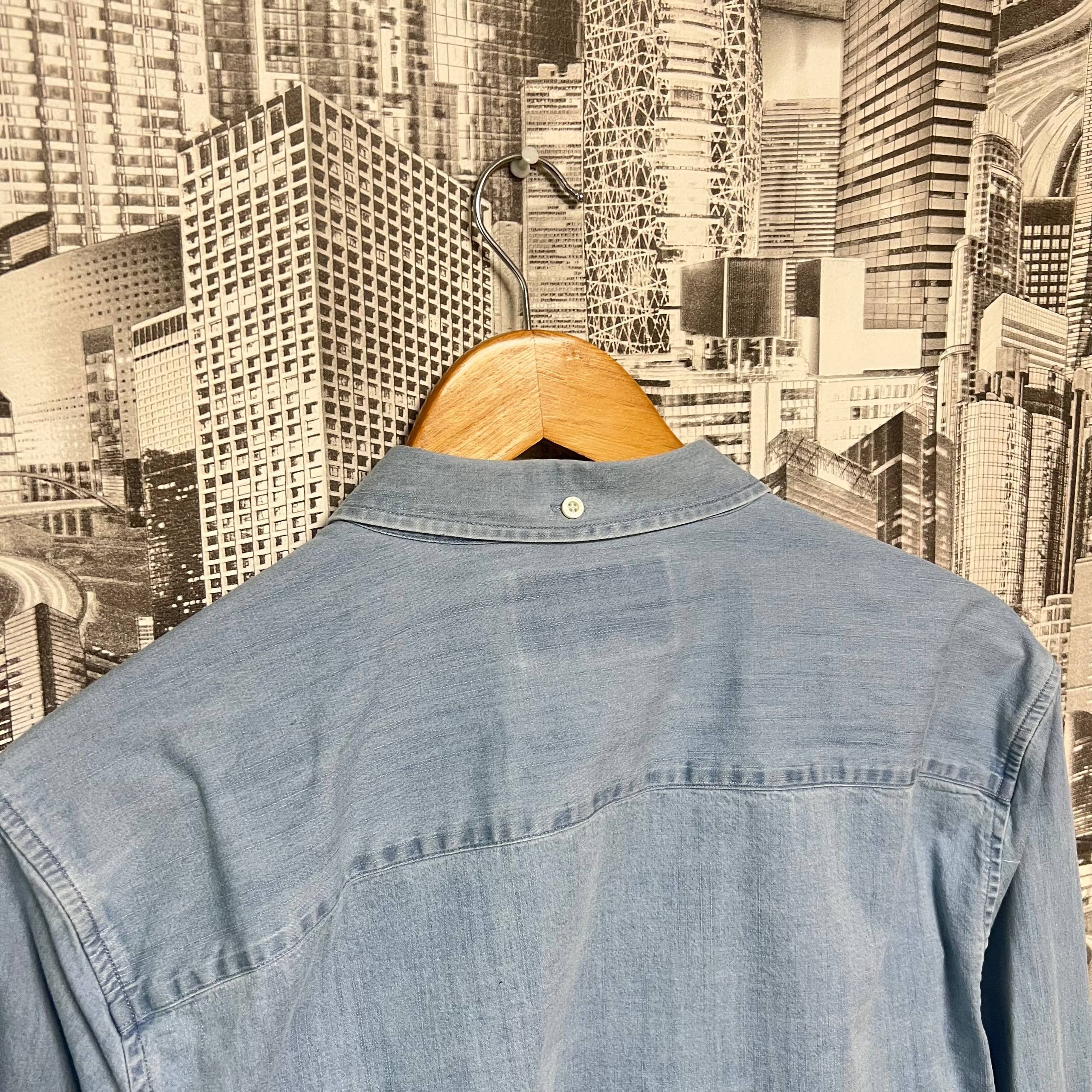 Lyle & Scott Lyle Scott Denim Button Ups Shirt Size L Size US L / EU 52-54 / 3 - 3 Thumbnail