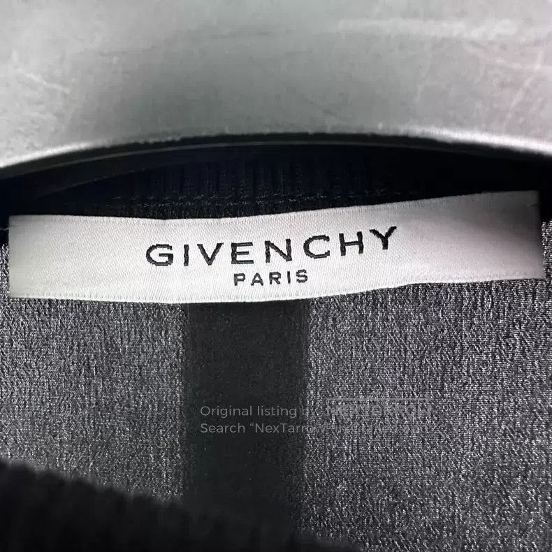 Givenchy Givenchy Black Printed Silk Chiffon Jacket with Metal Zipp Size XS / US 0-2 / IT 36-38 - 4 Thumbnail