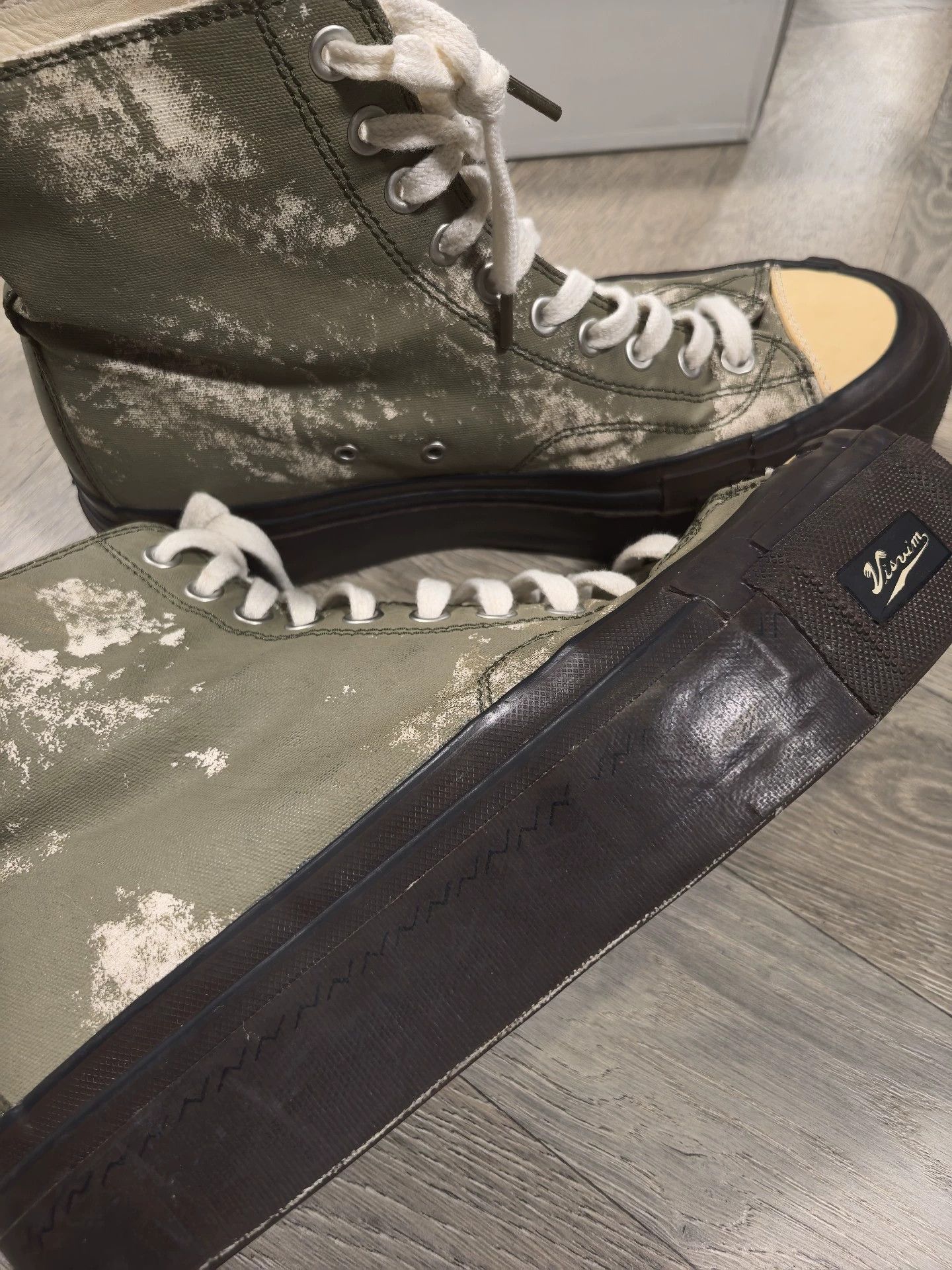 Visvim VISVIM 21SS SKAGWAY HI G.PATTEN Coated Distressed Platform Size US 10 / EU 43 - 2 Thumbnail