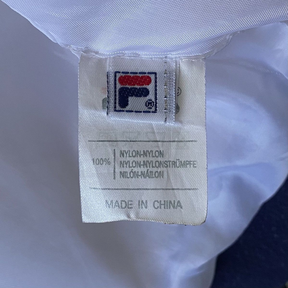 Fila Rare Vintage Fila Nylon Beige Blue Red Bomber Light Jacket Size US XL / EU 56 / 4 - 10 Thumbnail