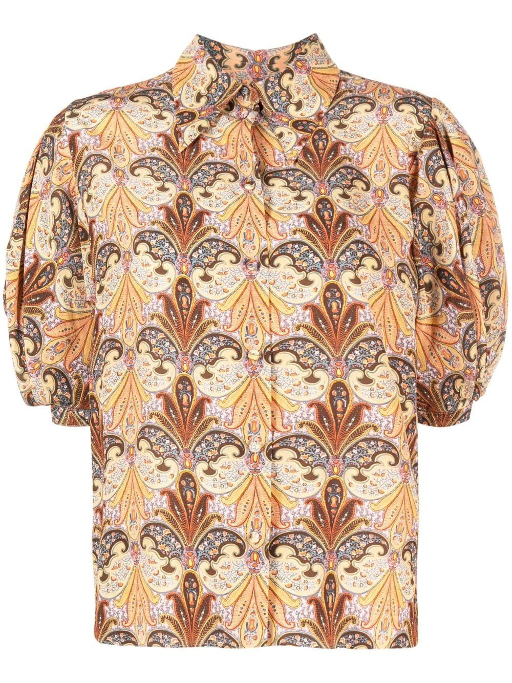 Etro PRINTED SILK SHIRT Size S / US 4 / IT 40 - 1 Thumbnail
