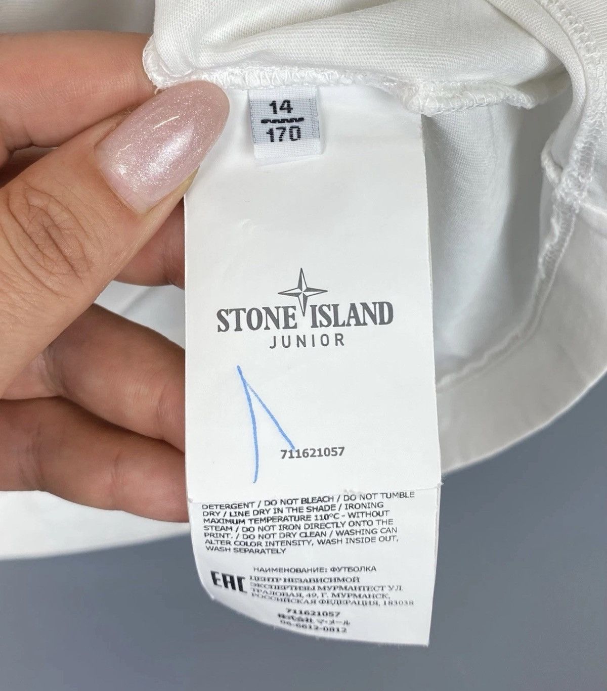 Stone Island Stone Island Junior T-shirt Boy’s Size 14 Yrs 170 cm White Size US XS / EU 42 / 0 - 5 Thumbnail