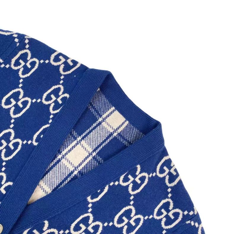 Gucci Gucci Wool double-sided logo full printed cardigan coat Size M / US 6-8 / IT 42-44 - 4 Thumbnail