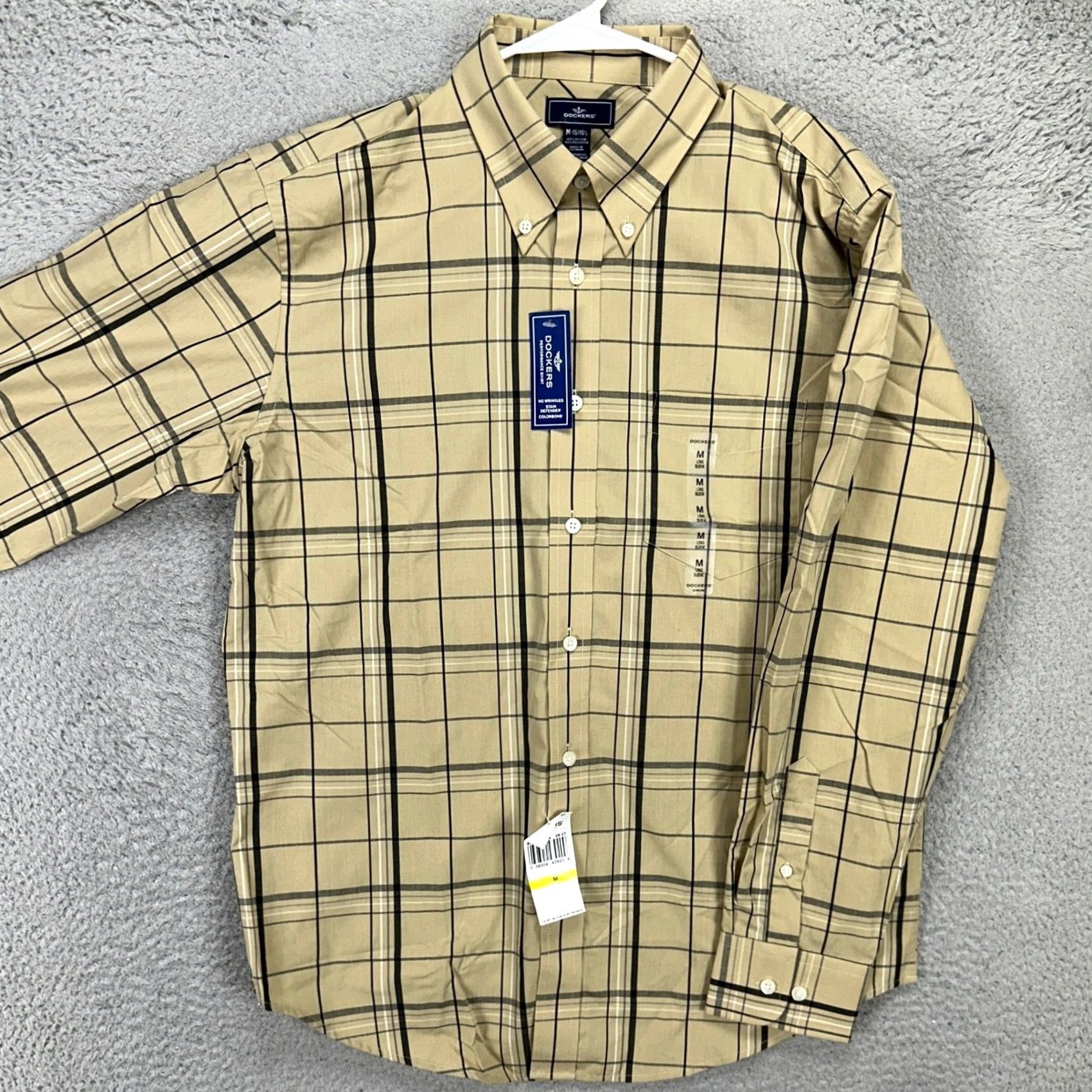 Dockers Dockers Mens Dress Shirt 15-15.5 Tan Black Plaid Button Down Pocket NEW Shirt Mens Medium 15-15.5 Brown Plaid Pocket Short Description No N/A Size 40R - 2 Thumbnail