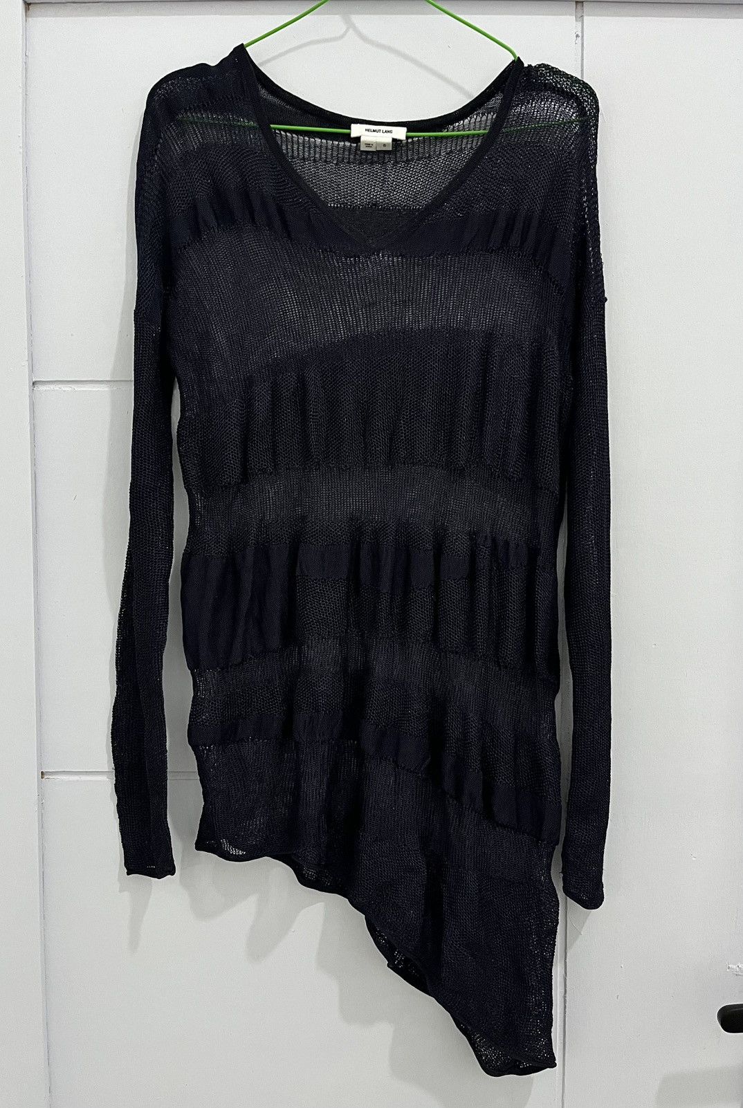 Helmut Lang Rare Helmut Lang Asymmetric Long Sleeve t-shirt Size US M / EU 48-50 / 2 - 1 Thumbnail