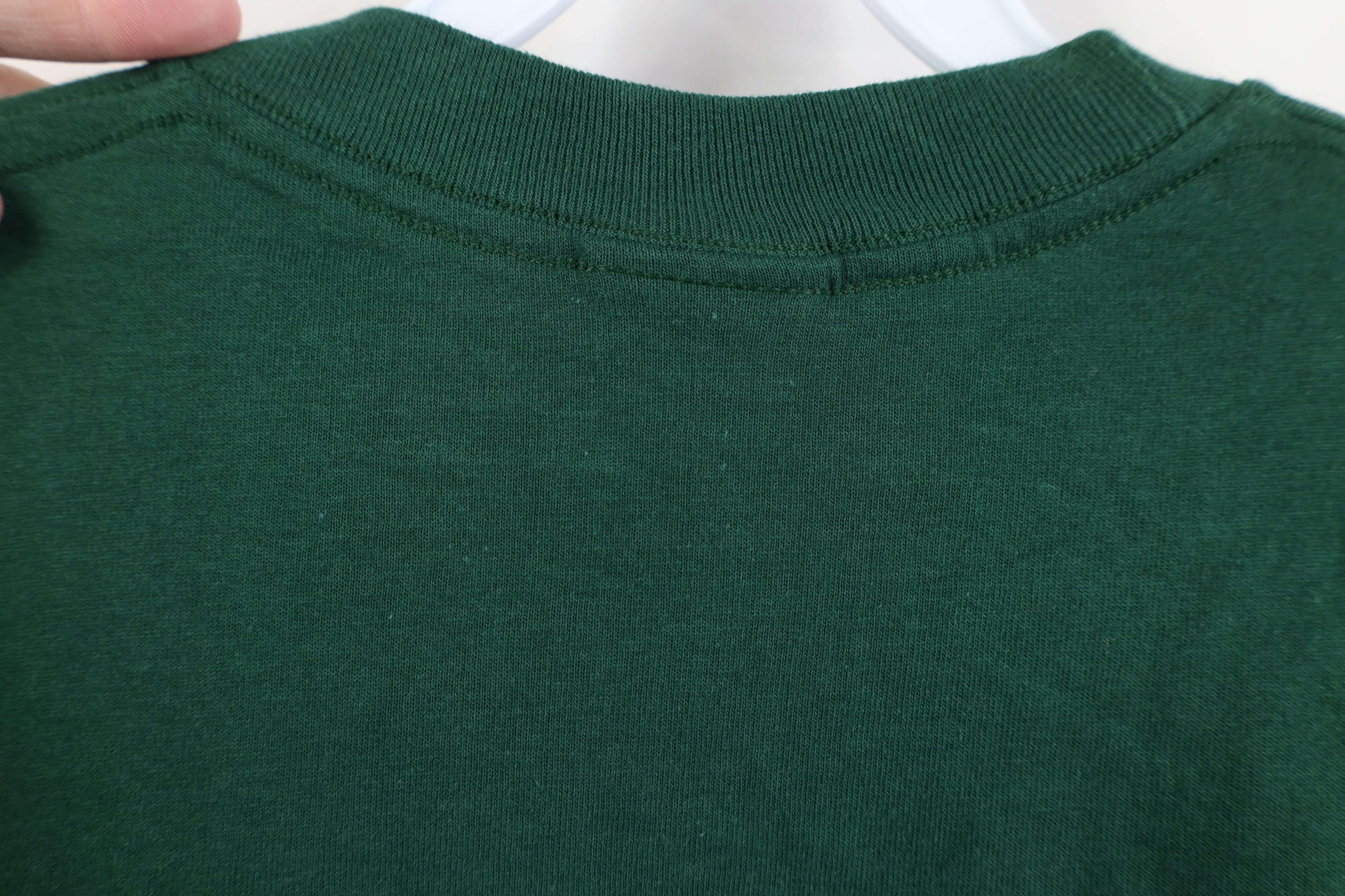 Vintage Vintage 90s Streetwear Blank Short Sleeve T-Shirt Green Size US M / EU 48-50 / 2 - 8 Thumbnail