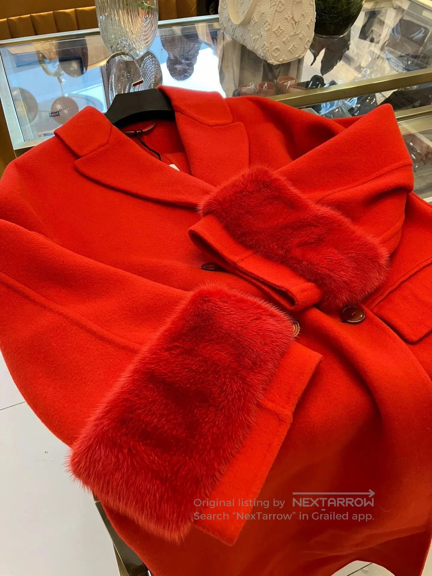 Ermanno Scervino Ermanno Scervino Red Wool Coat. Size M / US 6-8 / IT 42-44 - 5 Thumbnail
