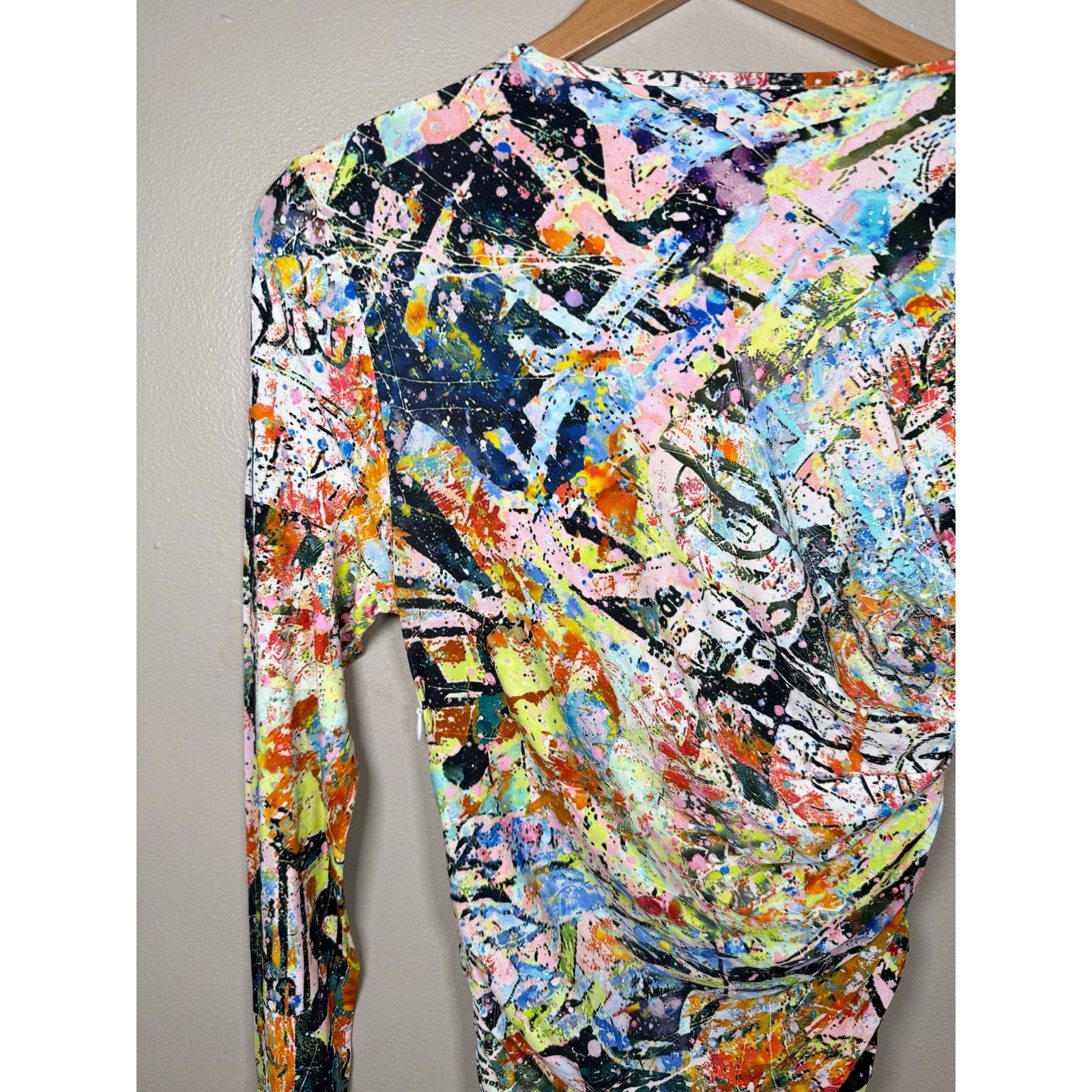 Dsquared2 NWOT DSquared2 Abstract Print Long Sleeve Dress S $980 Size S / US 4 / IT 40 - 11 Thumbnail