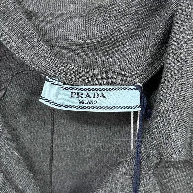 Prada Prada Coconut gray belt dress Size S / US 4 / IT 40 - 6 Thumbnail