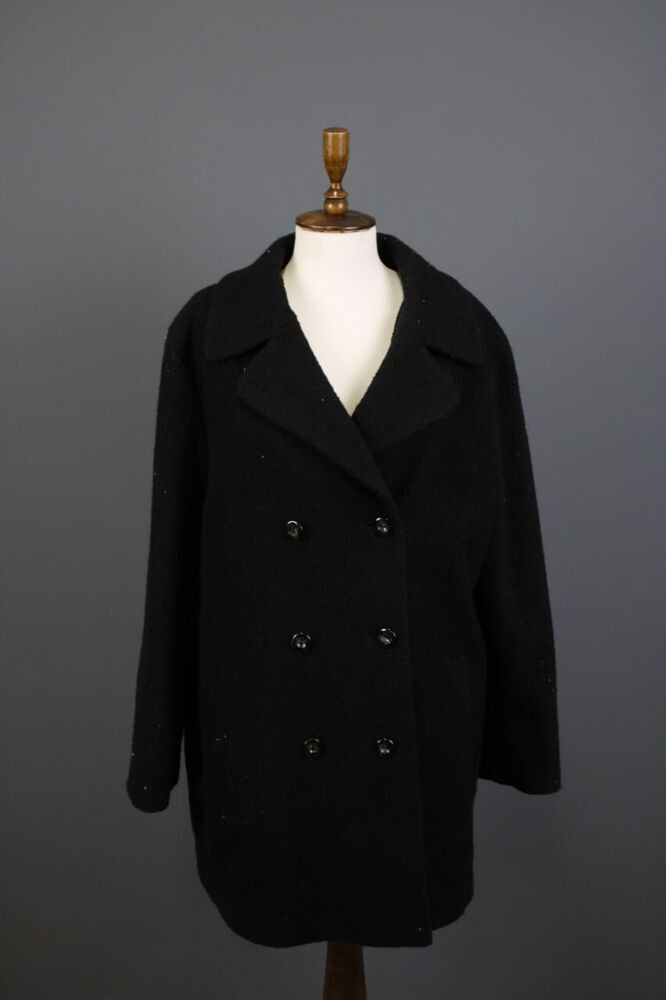 image of Avant Garde Max Mara Coat Jacket in Black, Women's (Size XL)