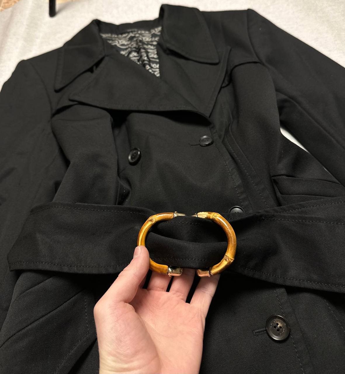 Gucci Archive Gucci Trench Coat with bamboo belt Size L / US 10 / IT 46 - 4 Thumbnail