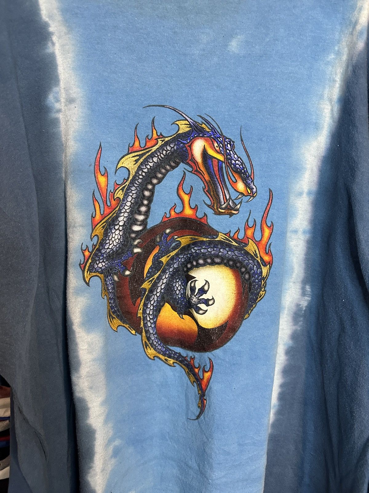 Vintage Vintage Y2K Oversized Dragon tee with back hit Size US XXL / EU 58 / 5 - 5 Thumbnail