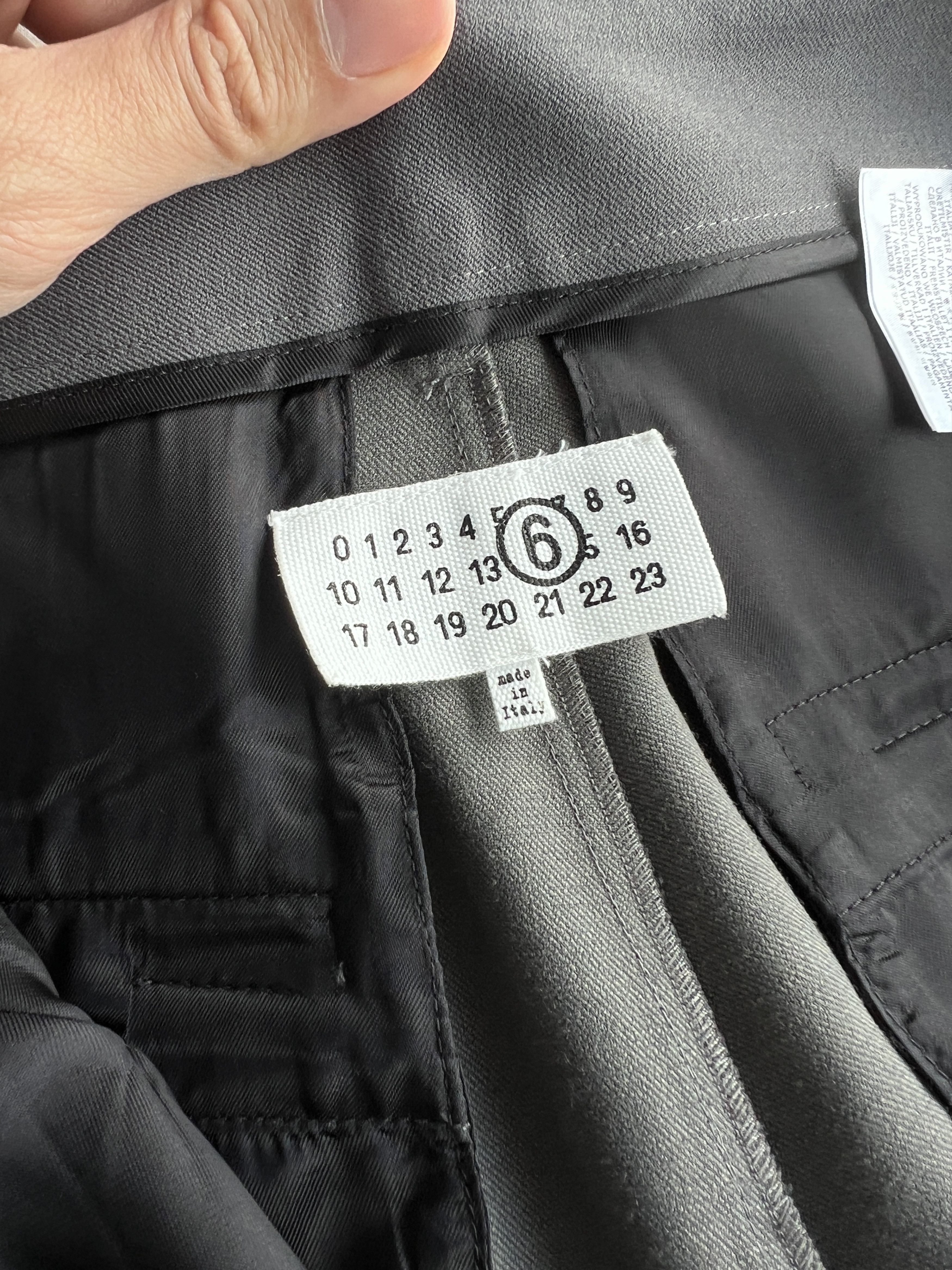 Maison Margiela MM6 Maison Margiela Tailoring Wool Canvas Trousers Grey Size 30" / US 8 / IT 44 - 2 Thumbnail