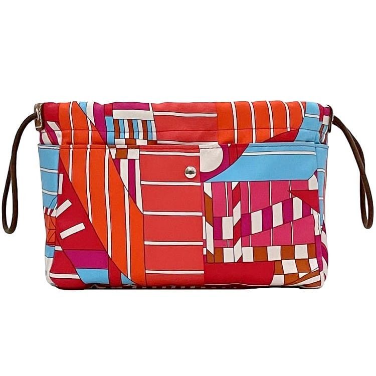 Hermes HERMES Clutch Bag Red Silk Size ONE SIZE - 1 Thumbnail